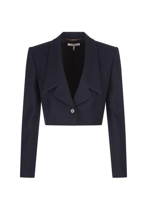 Spencer Short Jacket in Eclipse Blue  CHLOÉ | 24AVE1406349Z