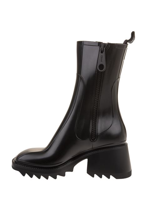 Betty Rain Boots In Black Rubber CHLOÉ | C22A239Z2001