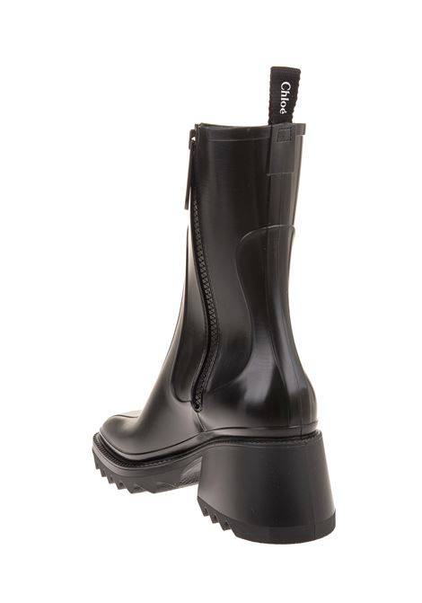 Betty Rain Boots In Black Rubber CHLOÉ | C22A239Z2001