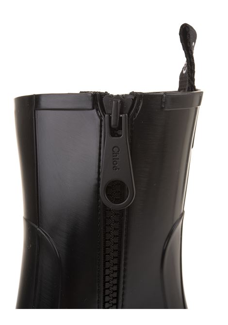 Betty Rain Boots In Black Rubber CHLOÉ | C22A239Z2001