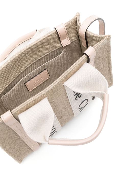 Borsa Tote Mini Woody Bianca e Rosa CHLOÉ | C22AP237I266J5