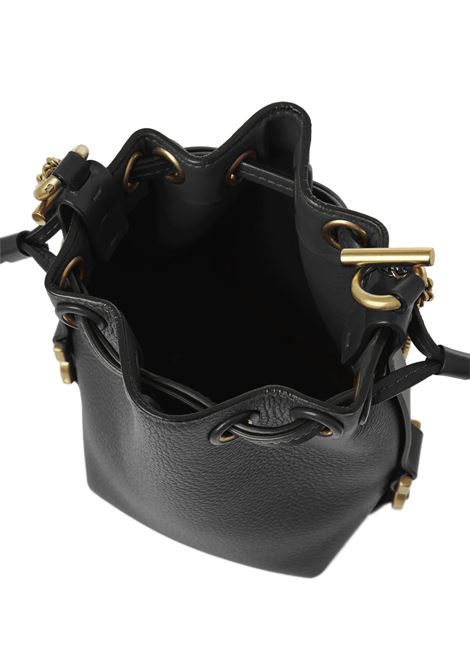 Micro Marcie Bucket Bag In Black Grainy Leather CHLOÉ | C23AP844I31001