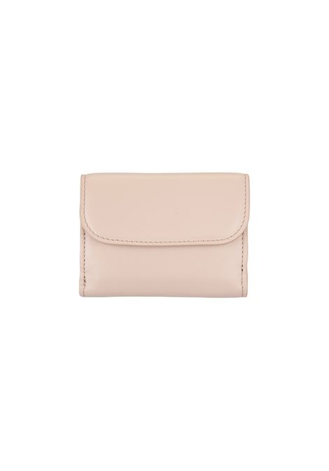 Portafoglio Tri-Fold Chloé Sense Mini In Pelle Morbida Cement Pink CHLOÉ | C23AP875I106J5