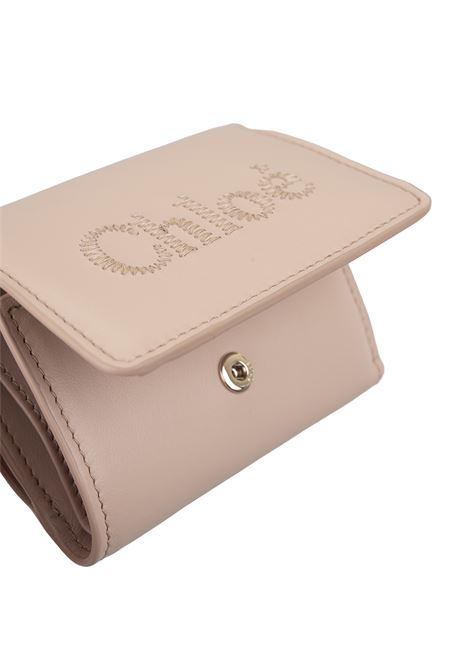 Portafoglio Tri-Fold Chloé Sense Mini In Pelle Morbida Cement Pink CHLOÉ | C23AP875I106J5