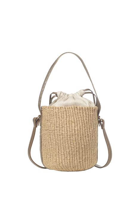 Dark Nut Paper Small Basket Bag CHLOÉ | C23AS381L1829X