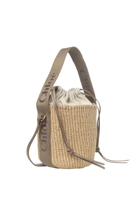 Dark Nut Paper Small Basket Bag CHLOÉ | C23AS381L1829X