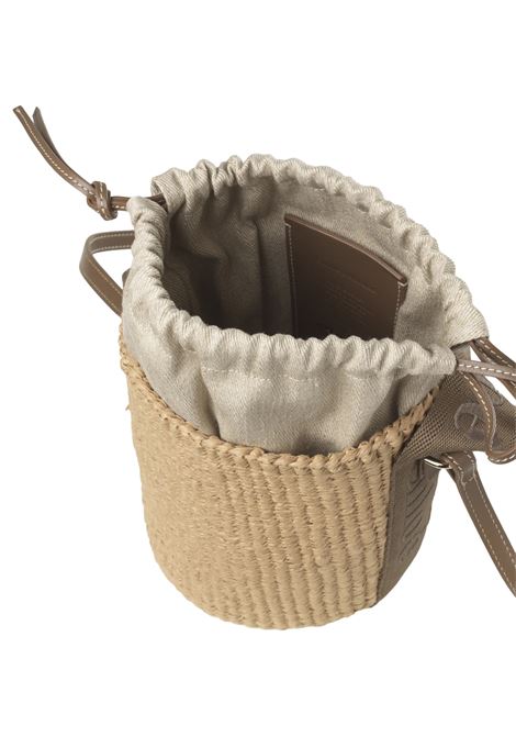 Dark Nut Paper Small Basket Bag CHLOÉ | C23AS381L1829X