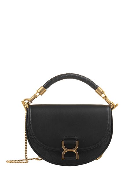 CHLOÉ Borsa Con Patta e Catena Marcie In Black - CHLOÉ