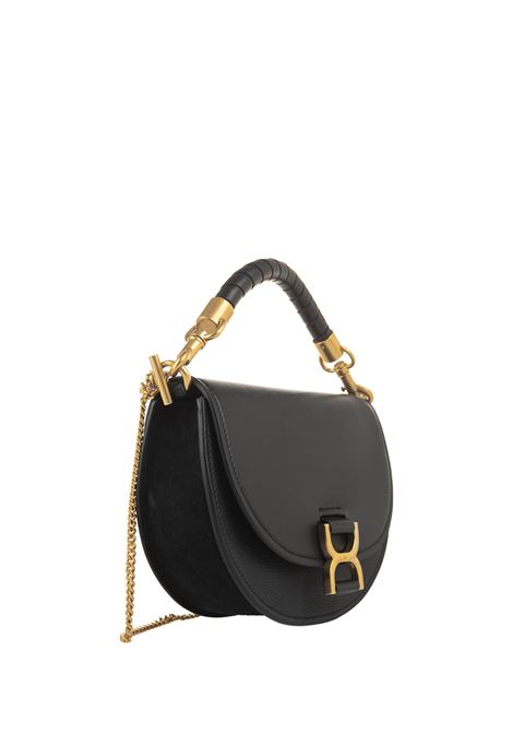 Borsa Con Patta e Catena Marcie In Black CHLOÉ | C23AS604L14001