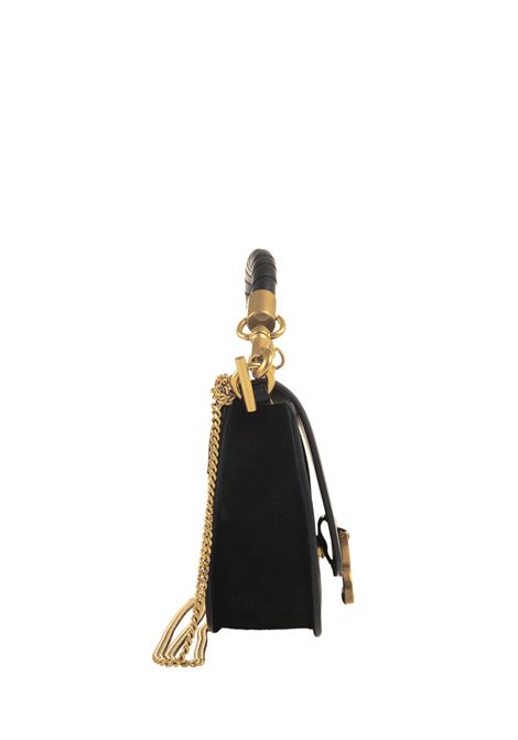 Marcie Flap and Chain Bag In Black CHLOÉ | C23AS604L14001