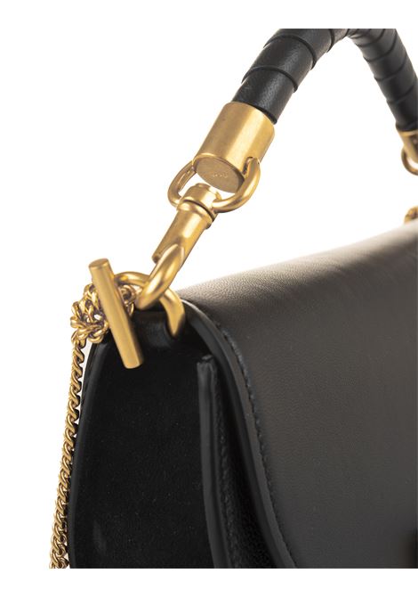 Borsa Con Patta e Catena Marcie In Black CHLOÉ | C23AS604L14001