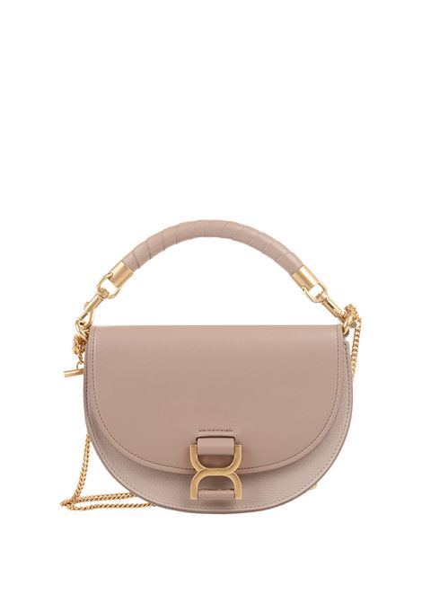 CHLOÉ Borsa Con Patta e Catena Marcie In Woodrose - CHLOÉ