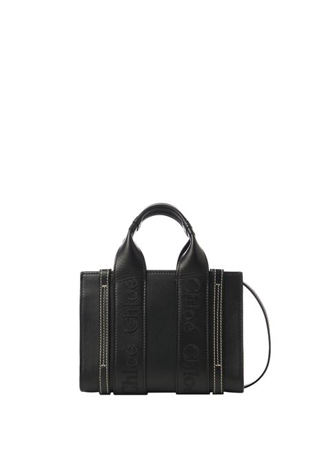 CHLOÉ Borsa Tote Mini Woody Nera - CHLOÉ