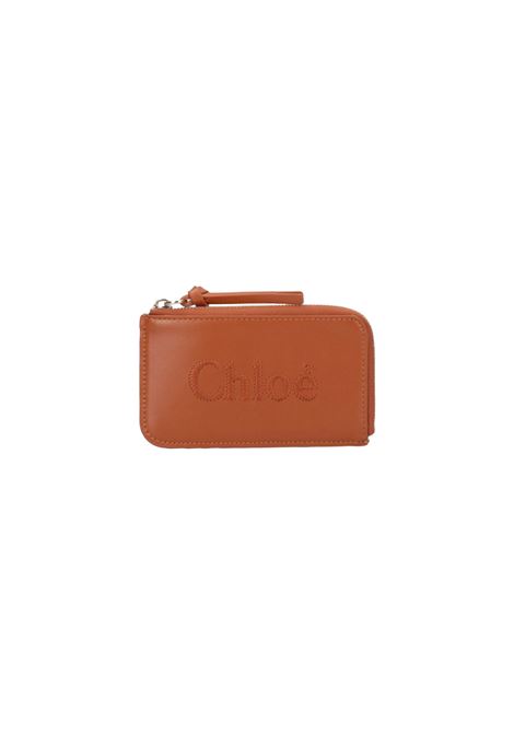 Chlo? Sense Wallet In Soft Caramel Leather CHLOÉ | C23SP866I10247