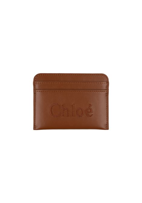 CHLOÉ Portacarte Chloé Sense Caramel - CHLOÉ