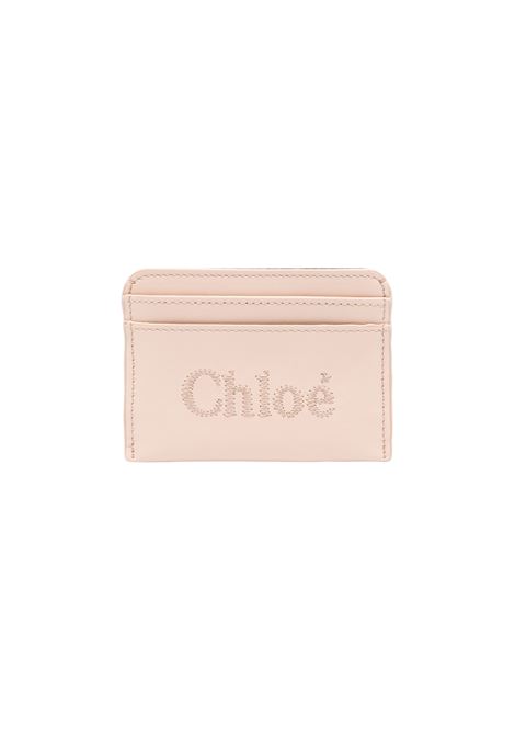 CHLOÉ Portacarte Chloé Sense Cement Pink - CHLOÉ