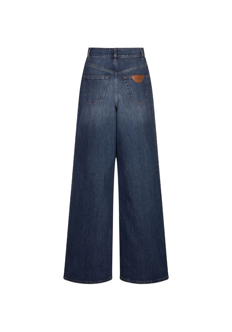 Jeans a Gamba Ampia In Denim Night Blue CHLOÉ | C24ADP02150402