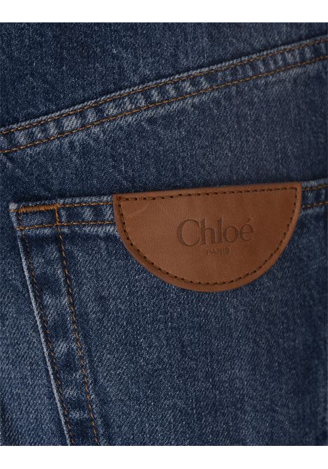 Jeans a Gamba Ampia In Denim Night Blue CHLOÉ | C24ADP02150402