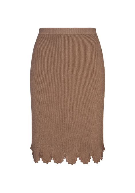 Lovely Beige Knitted Slim Skirt  CHLOÉ | C24AMJ01560283