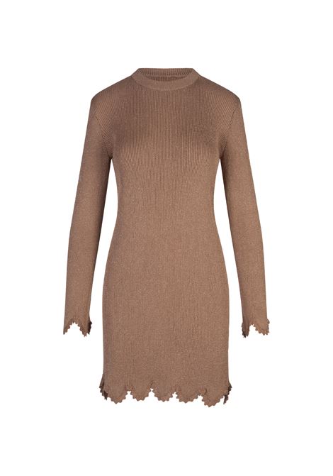 Lovely Beige Knitted Slim Mini Dress CHLOÉ | C24AMR02560283