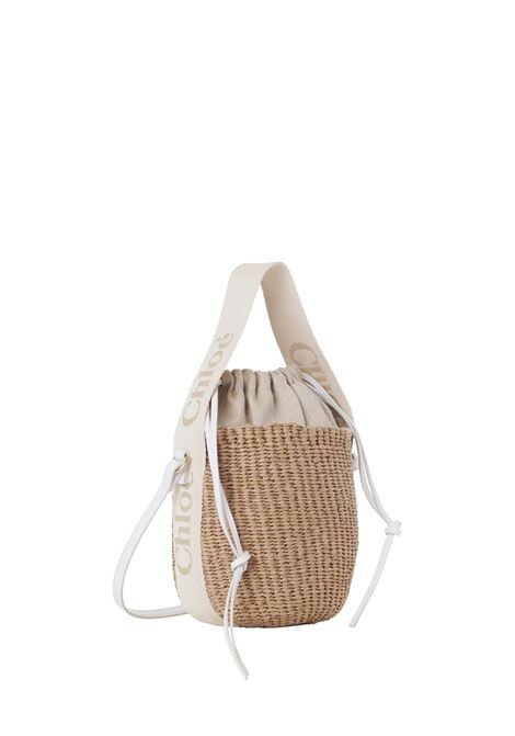 Woody Small Basket Bag In Natural Fibres CHLOÉ | C24US381N499DA