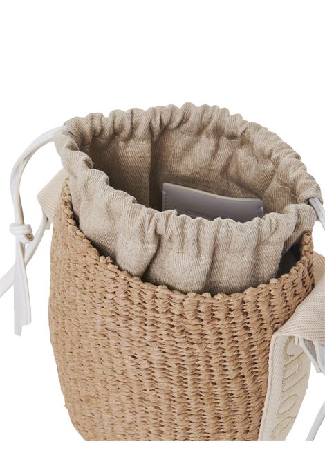 Woody Small Basket Bag In Natural Fibres CHLOÉ | C24US381N499DA