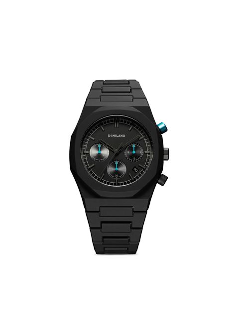 Charcoal Black Polychrono 40.5 mm Watch D1 MILANO | D1-PHBJ07