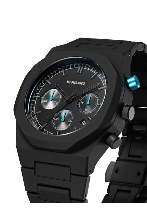 Charcoal Black Polychrono 40.5 mm Watch D1 MILANO | D1-PHBJ07