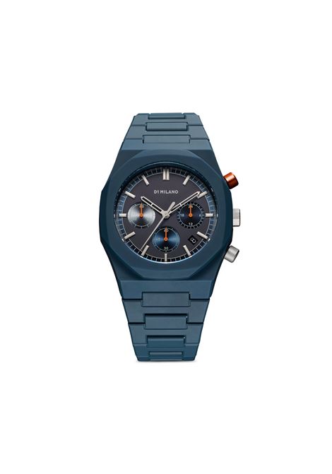 Orologio Charcoal Neptune Blue Polychrono 40.5 mm D1 MILANO | D1-PHBJ09