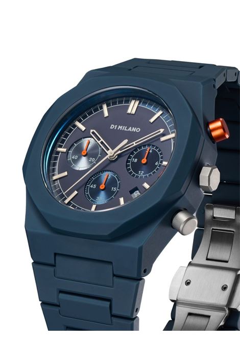 Orologio Charcoal Neptune Blue Polychrono 40.5 mm D1 MILANO | D1-PHBJ09