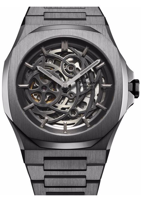 Skeleton Rubber Gun Metal 41.5 mm Watch  D1 MILANO | D1-SKBJ11