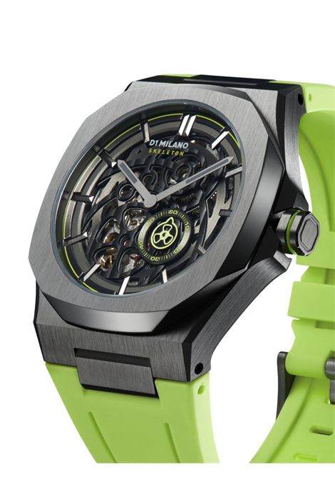 Slice Lime Skeleton Rubber SKRJ15 Watch D1 MILANO | D1-SKRJ15