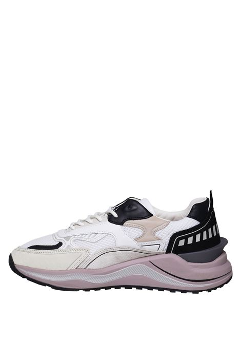 White And Black Fuga Running Sneakers D.A.T.E. | M411-FG-HFWB