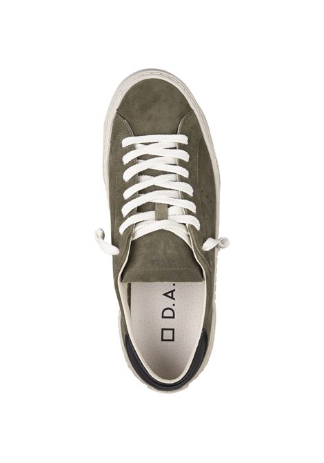 Sneakers Hill Low In Suede Verde Militare D.A.T.E. | M411-HL-SDAR