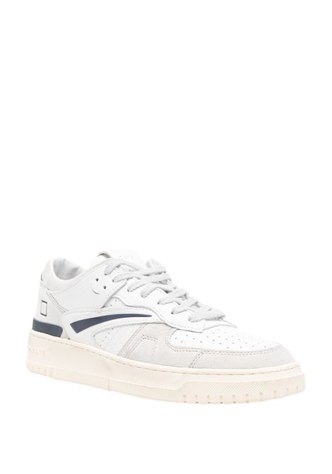 Torneo Vintage Sneakers In White and Blue D.A.T.E. | M411-TO-VCWL