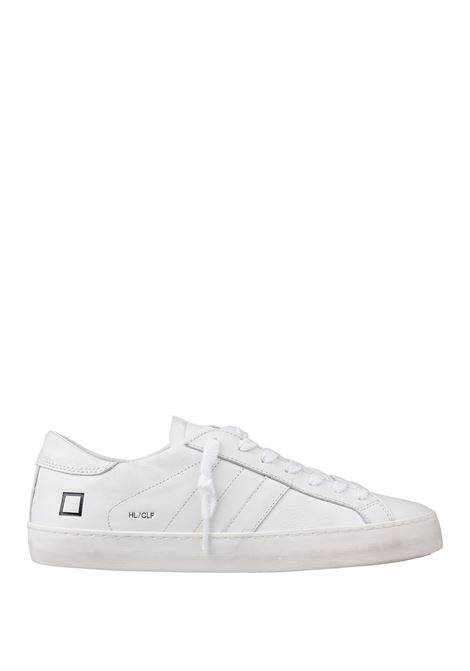 D.A.T.E. Sneakers Hill Low In Pelle Bianca - D.A.T.E