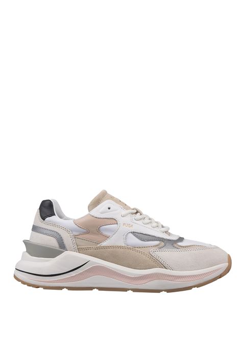 Fuga Running Sneakers In White and Pink D.A.T.E. | W411-FG-COWP