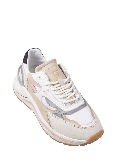 Sneakers Running Fuga In Bianco e Rosa D.A.T.E. | W411-FG-COWP