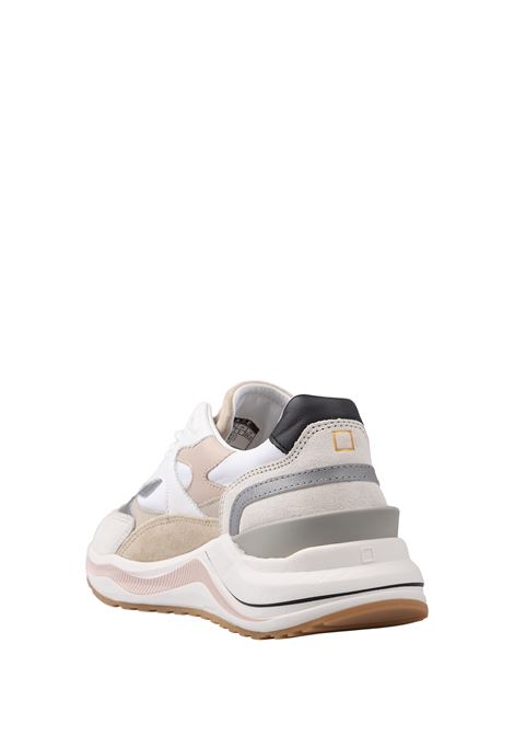 Sneakers Running Fuga In Bianco e Rosa D.A.T.E. | W411-FG-COWP