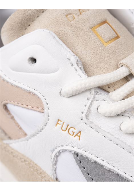 Sneakers Running Fuga In Bianco e Rosa D.A.T.E. | W411-FG-COWP