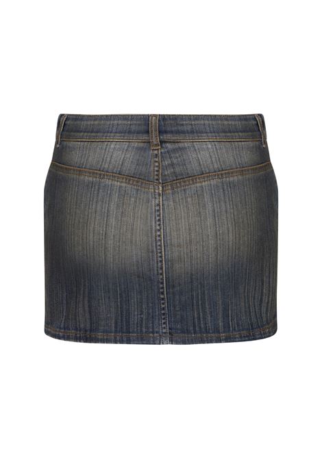 Minigonna In Denim Con Logo Oval D DIESEL | A11455-0CBCX01