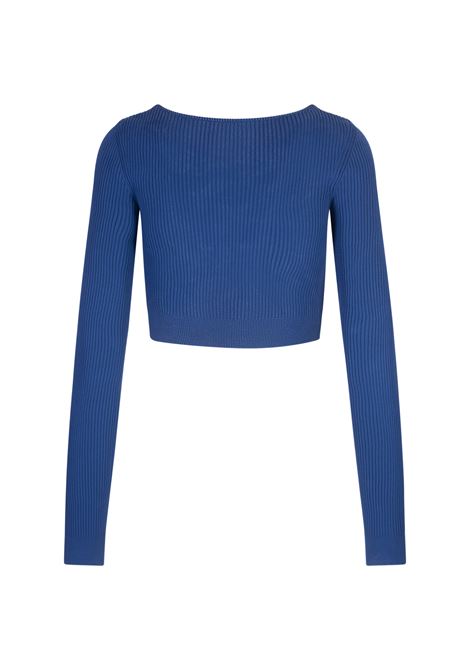 M-Latina Cropped Cardigan In Blue DIESEL | A14846-0PHAV8CR