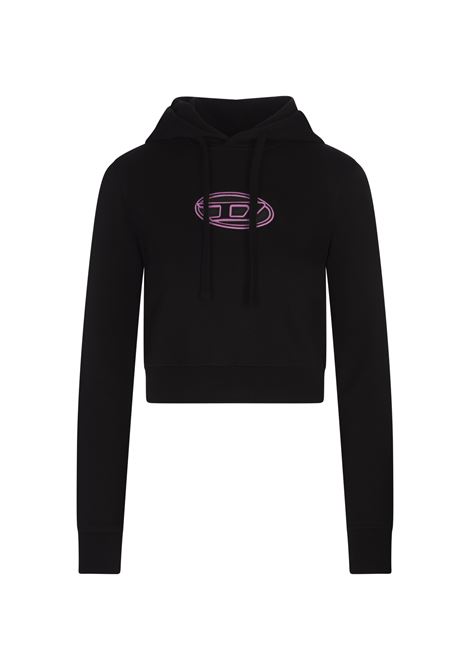 Felpa F-Slimmy-Hood-Od Nera e Rosa DIESEL | A15714-0GRAC9XXB