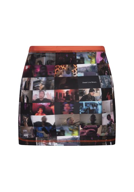 All-Over Printed Mini Skirt DIESEL | A17072-0BNEF9XXA