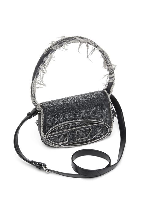 Borsa 1DR Nera In Denim e Cristalli DIESEL | X08396-P6804T8013