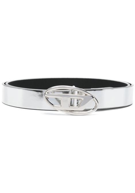 White Mirrored B-1DR 20 Belt DIESEL | X09727-P1660H0535