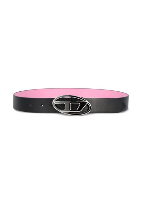 B-1DR W Rev Belt In Black And Pink Leather DIESEL | X09874-P1245HA418