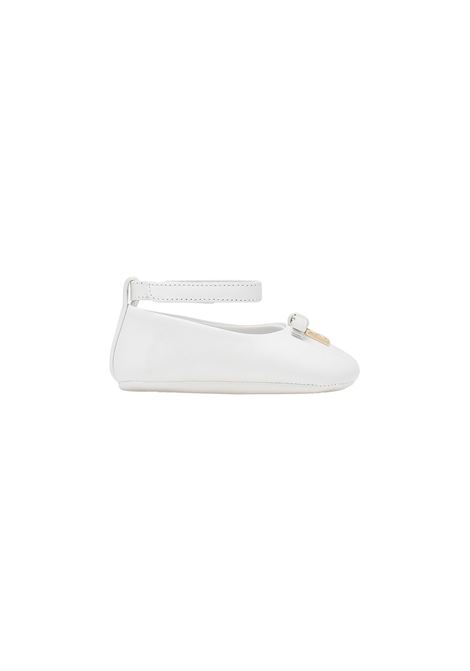 Newborn Ballerinas In White Nappa DOLCE & GABBANA KIDS | DK0065-AB79380001