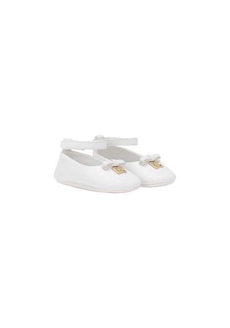 Ballerine Newborn In Nappa Bianca DOLCE & GABBANA KIDS | DK0065-AB79380001