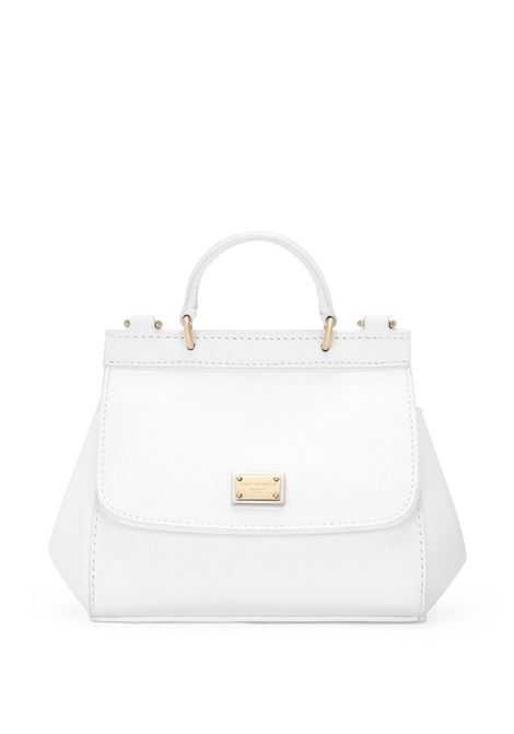 Mini Sicily Bag In White Leather DOLCE & GABBANA KIDS | EB0003-A106580001